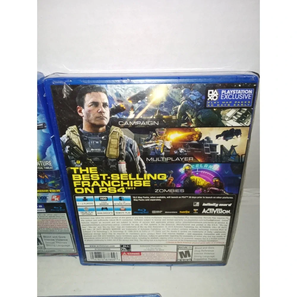 Lot of 3 Sealed PlayStation 4 Games